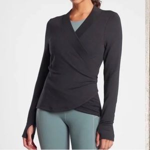 Athleta Poise Damce Wrap sweatshirt